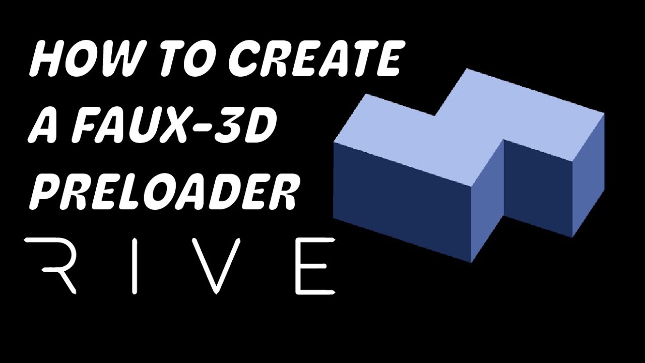 How to create a Faux 3D Preloader in Rive