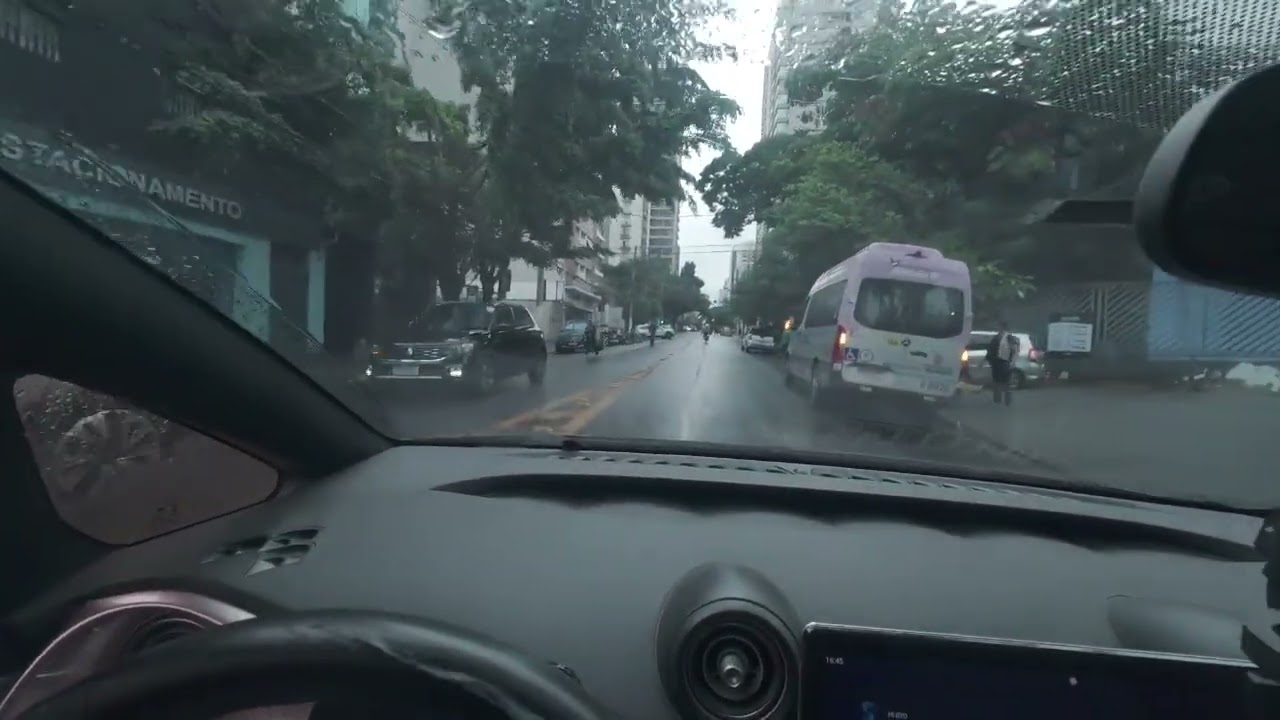 Quinta Chuvosa vem comigo andar por São pau de #carroelétrico Bora