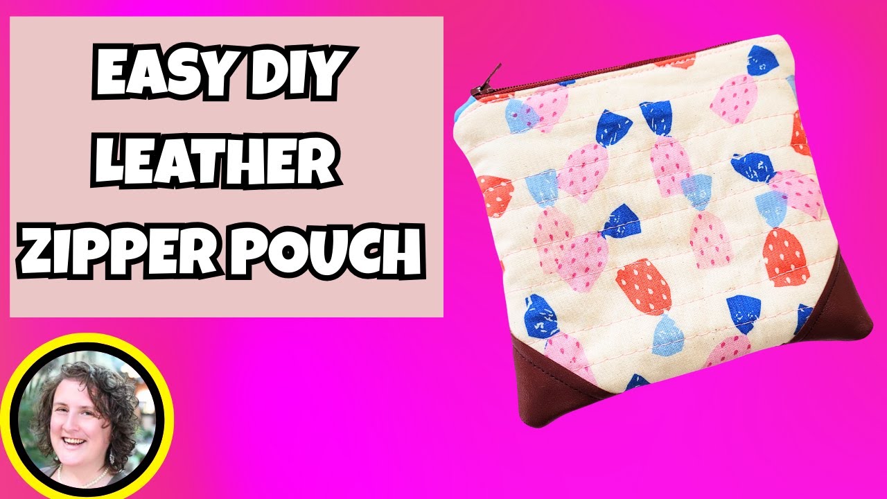 How to Sew a Leather Zipper Pouch | Fabric Zipper Pouch tutorials with Faodail Creation