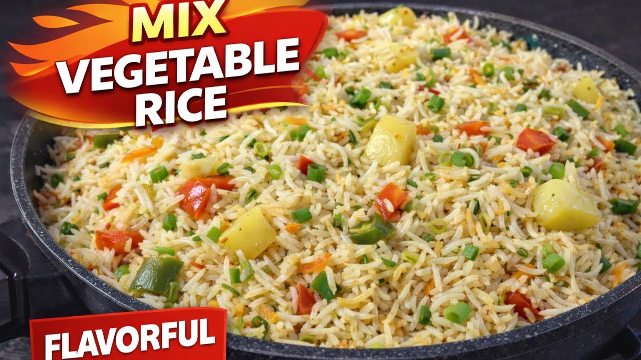 Mix Vegetables Pulao Recipe | سبزی والے چاول بنانے کا طریقہ | Easy Pulao Recipe | Alhayat Kitchen