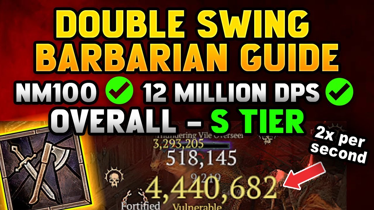 Double Swing Barbarian Guide is the BEST Barbarian Build in Diablo 4