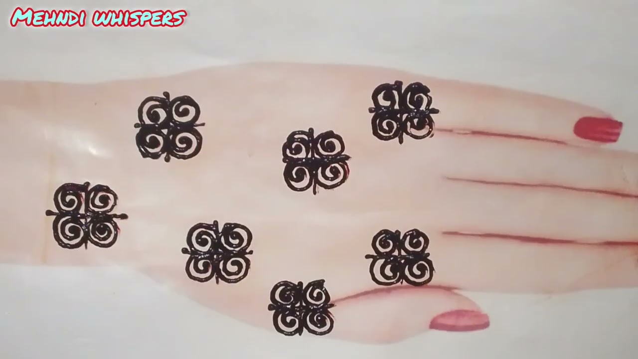 Simple and easy mehndi design