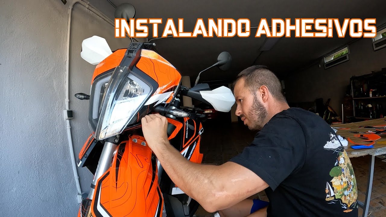 COMO COLOCAR ADHESIVOS EN TU MOTO  | DABRABBIT GRAPHICS | KTM 890 R