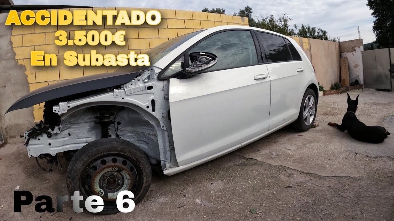 ✅ GOLF VII ACCIDENTADO | montamos Amortiguación, Barra estabilizadora, Cuna, Buje y Rueda  [PARTE 6]