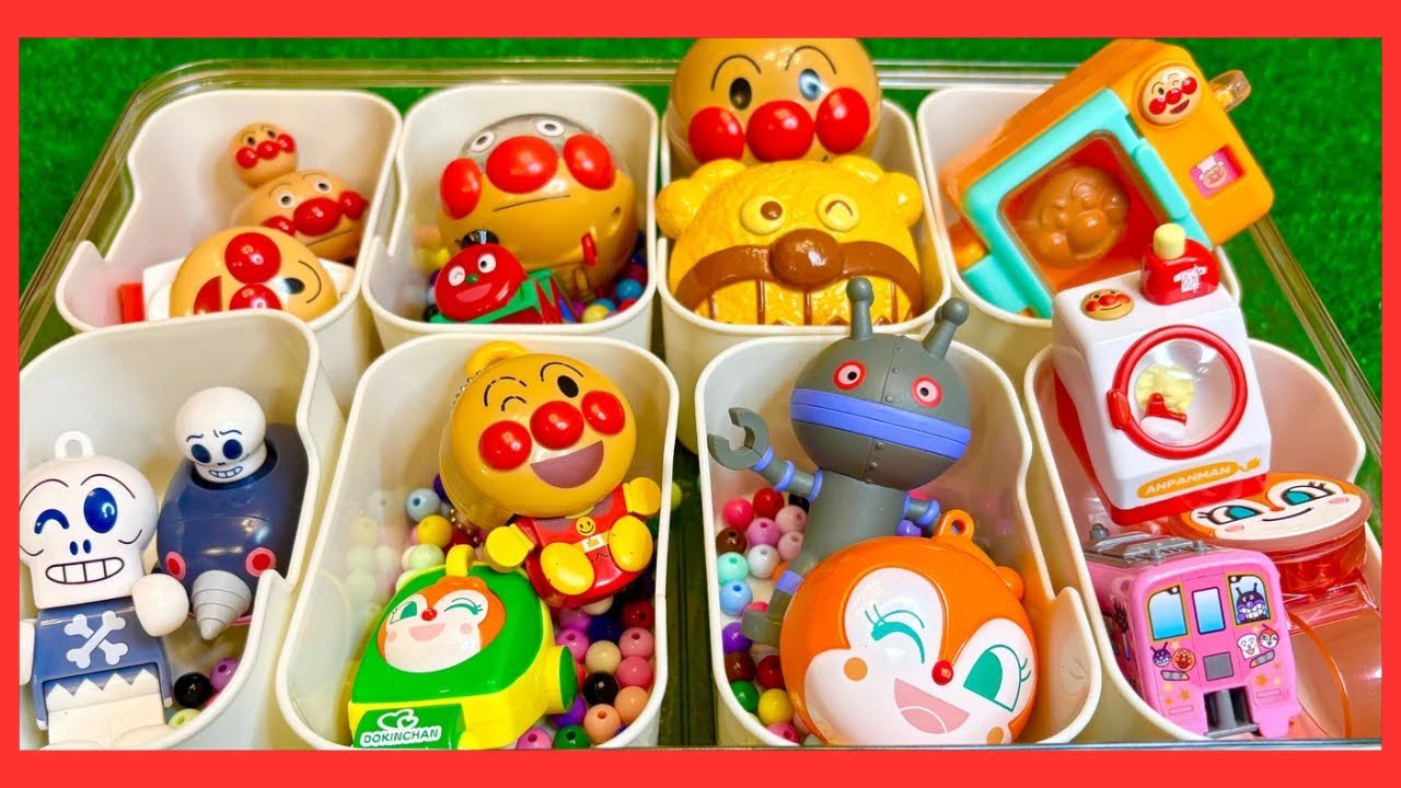 【お弁当ASMR】アンパンマン弁当❤️電車や洗濯機、掃除機もある🚃🚆Anpanman Bento Box ASMR Gacha Toy Packed Satisfyingly 