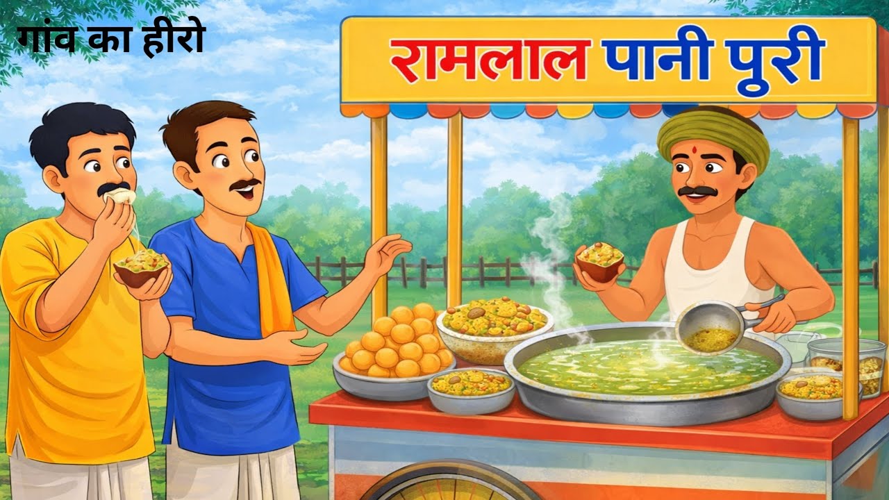 Ramlal ki Pani Puri story moral story cartoon story #moralstories #cartoon 