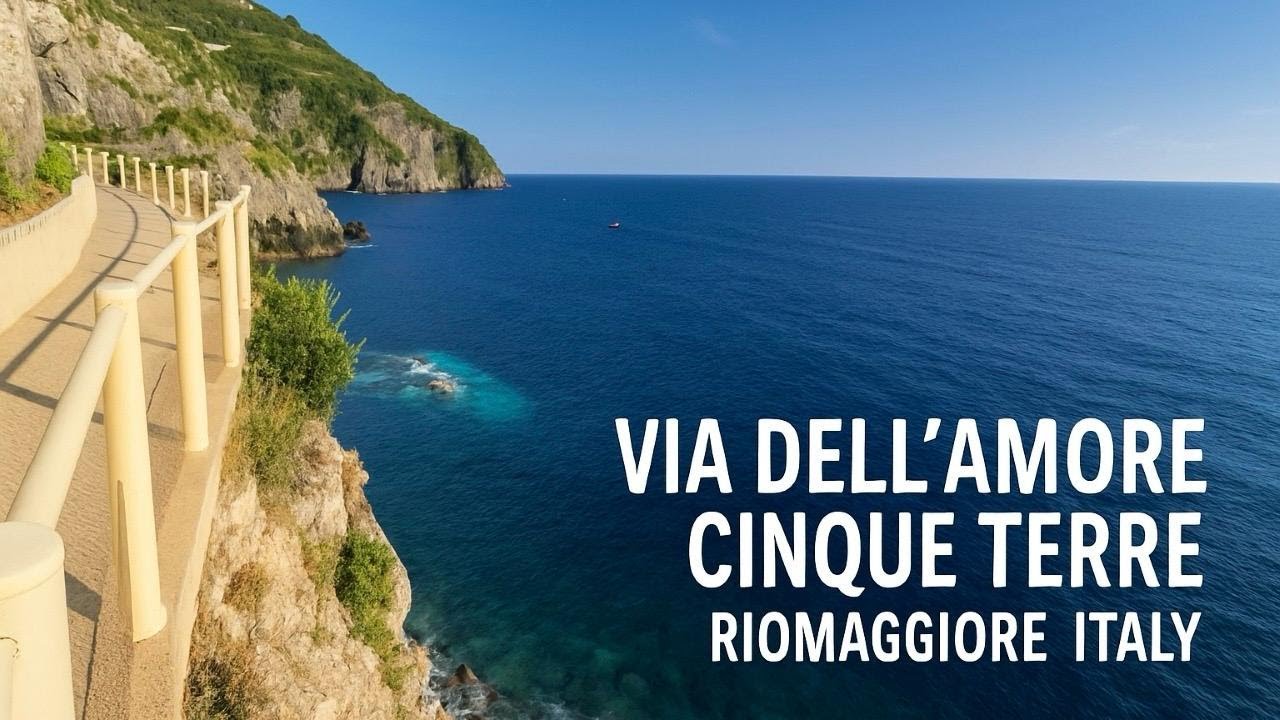 Sunset Walk on the Via dell'Amore | Cinque Terre's Most Romantic Trail 🇮🇹