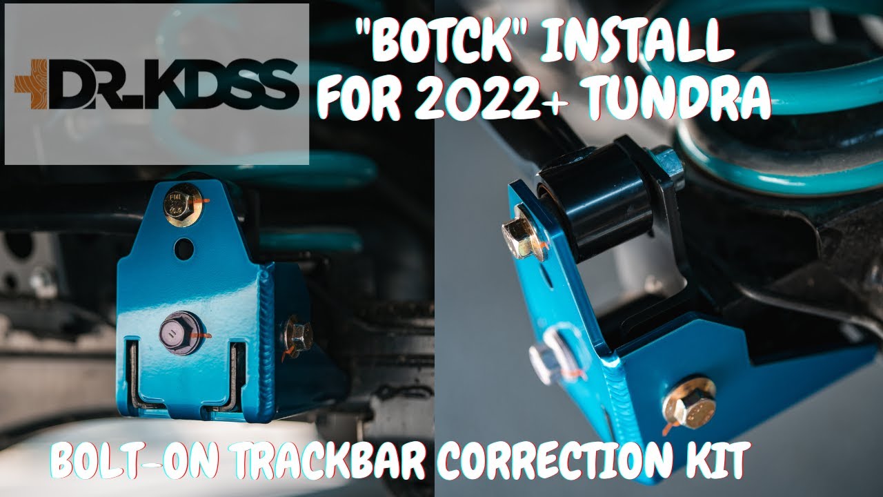 How to install BOLT-ON TRACKBAR CORRECTION KIT 