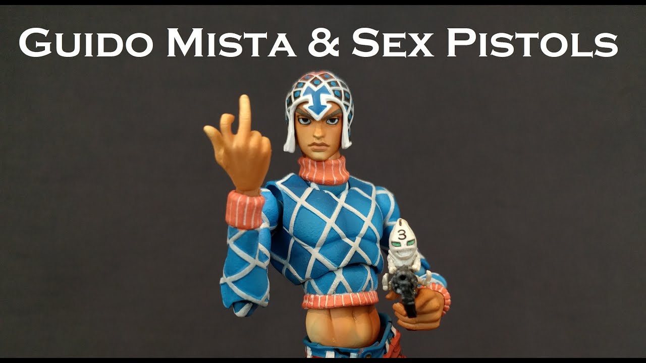 Super Action Statue GUIDO MISTA & SEX PISTOLS Figure Review (Jojo's Bizarre Adventure)