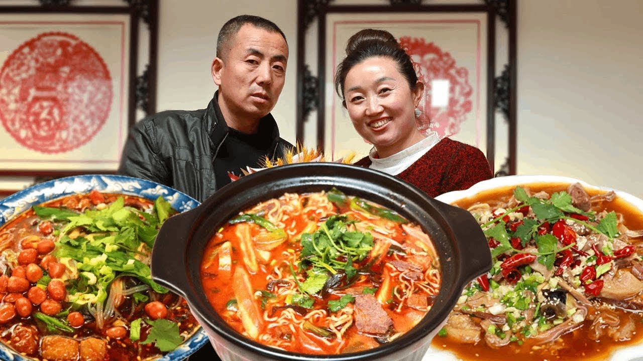 改艳自制麻辣米线，配上炒的豆干肉酱鲜香味美真过瘾！