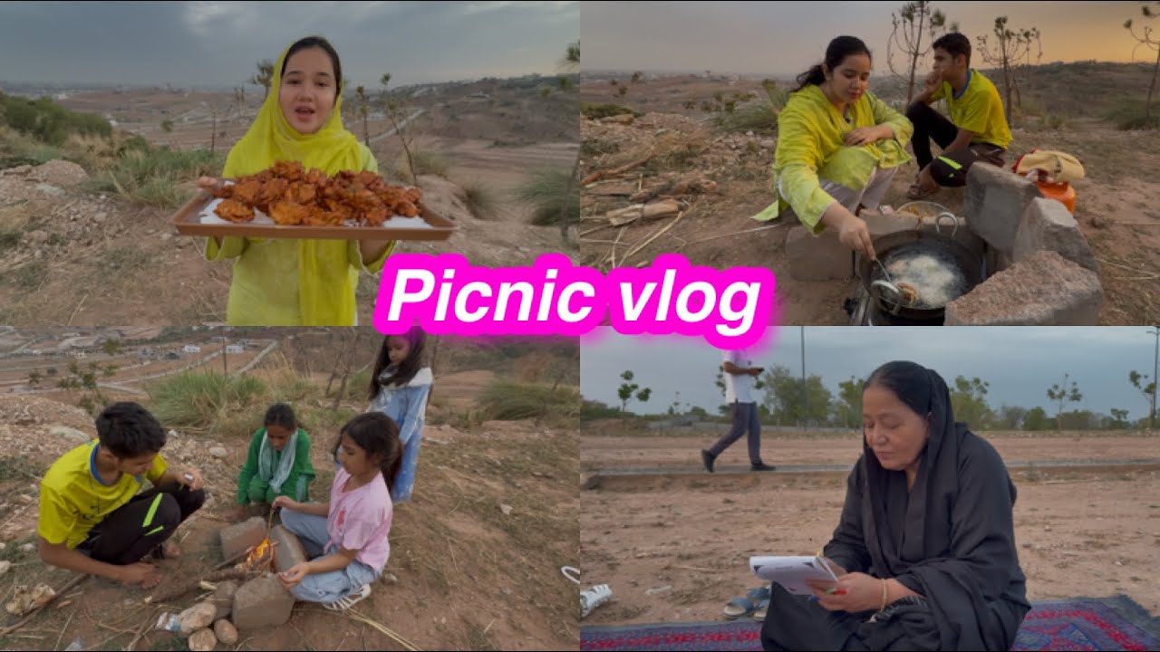 Picnic vlog | Ami ny ki 1st time colouring bachon k sath | chai pakora | Sitara yaseen vlog