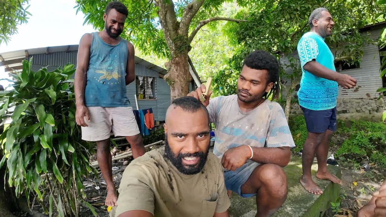 Getting a Haircut By The Village Barber💇🏾‍♂️🇫🇯