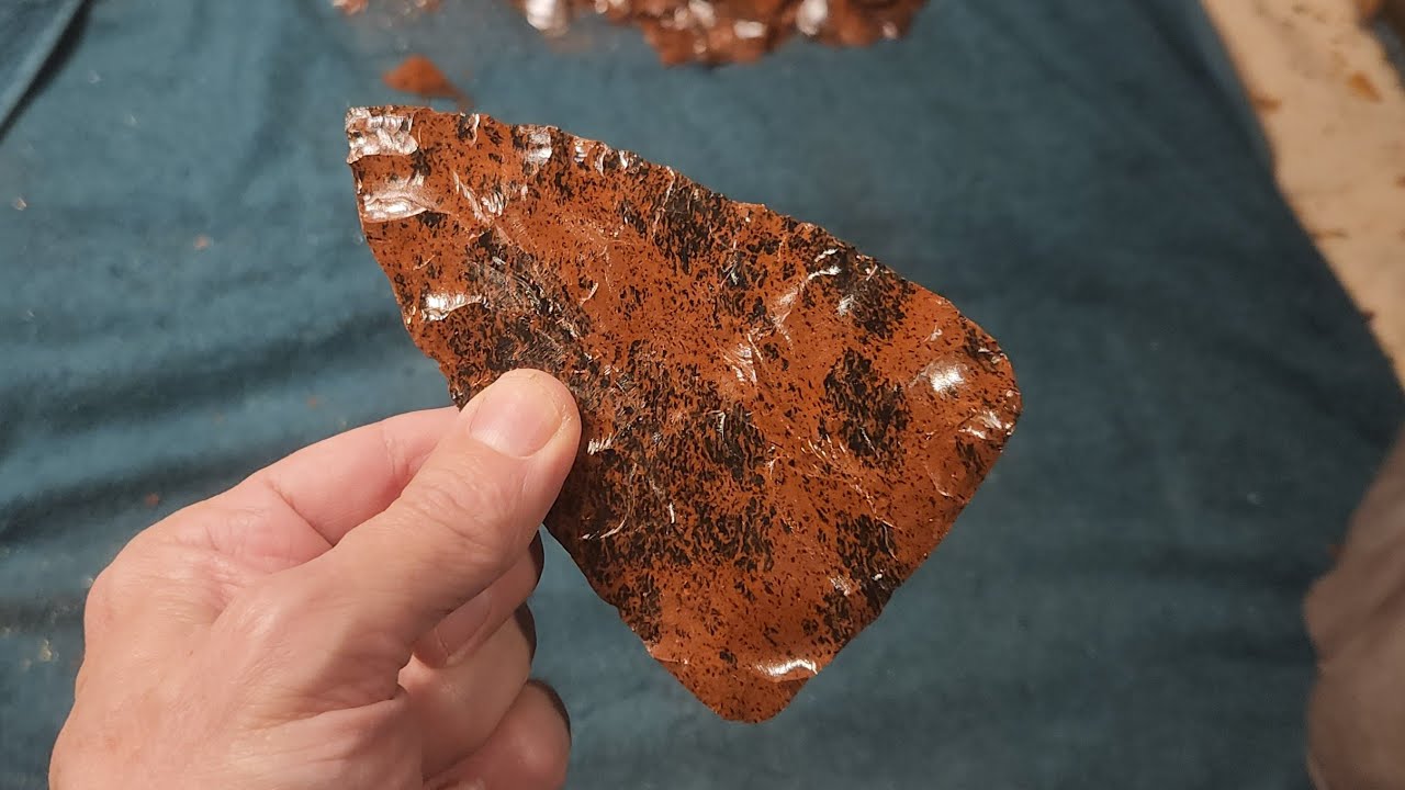 1680 - Part 2/2 - Fully Explained Knapping Obsidian Preform with Bopper