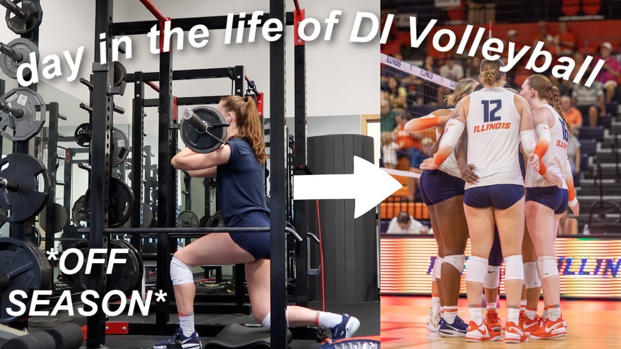 DI Athlete Day in the Life of Off-Season | Illinois Volleyball