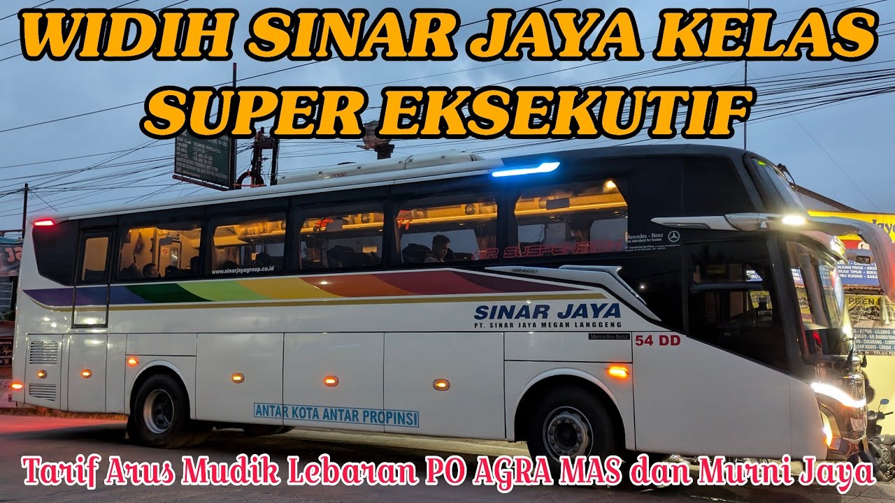 Sinar Jaya Kelas Super Eksekutif Kembali Jalan Wonosobo‼️Tarif Arus Mudik PO Murni Jaya Dan Agra Mas