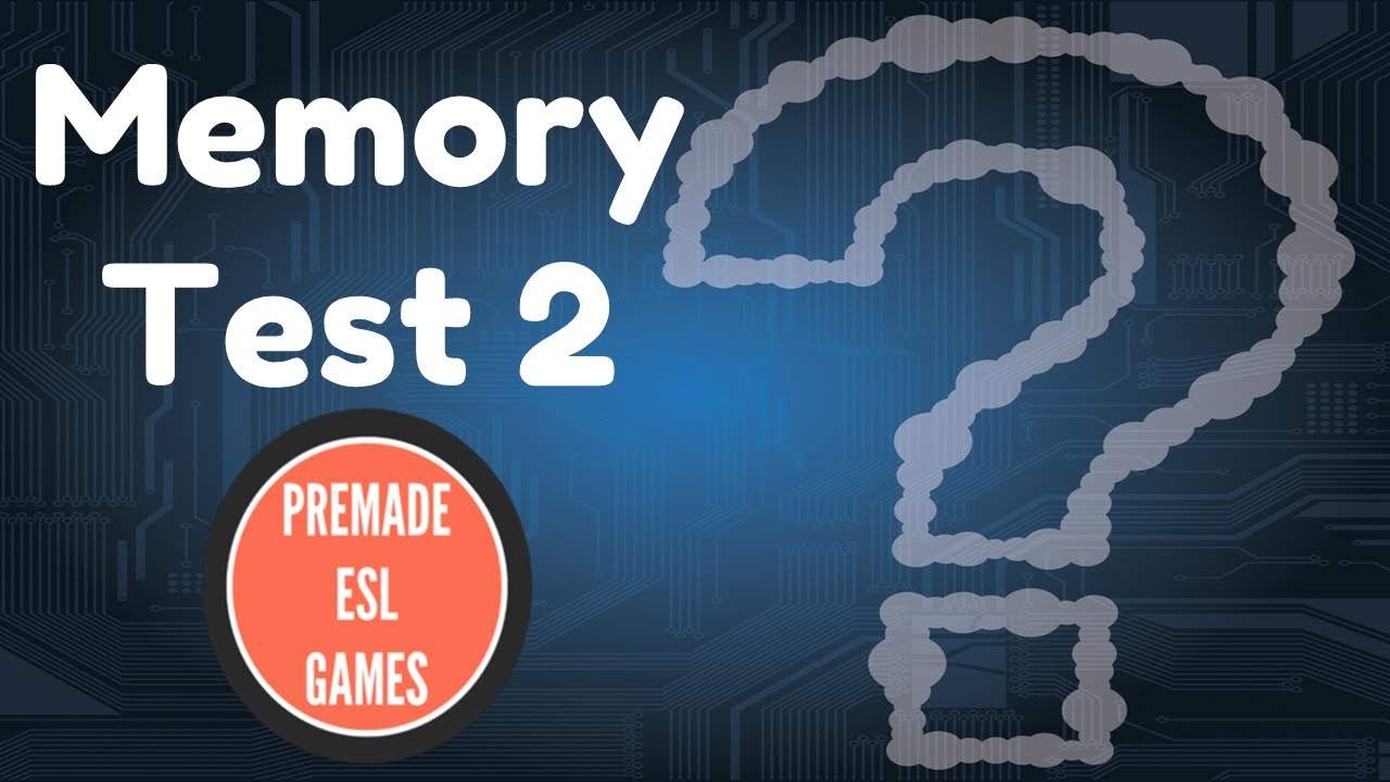 Memory Game (Part 2) | How Good Is Your Memory? | ESL Beginners Level | Premade Classroom Game