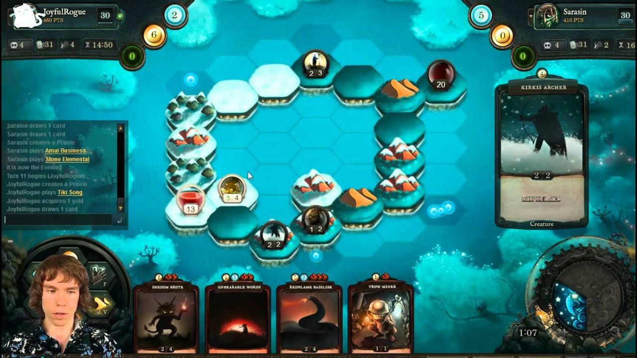 Faeria tournament part 2: JoyfulRogue vs Sarasin epic matches!