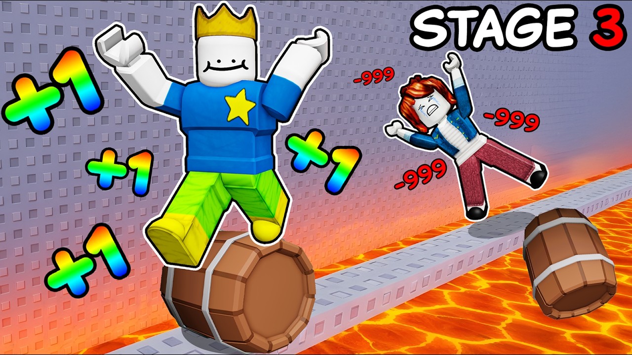 +1 BARREL SPEED to ESCAPE Roblox Tower...