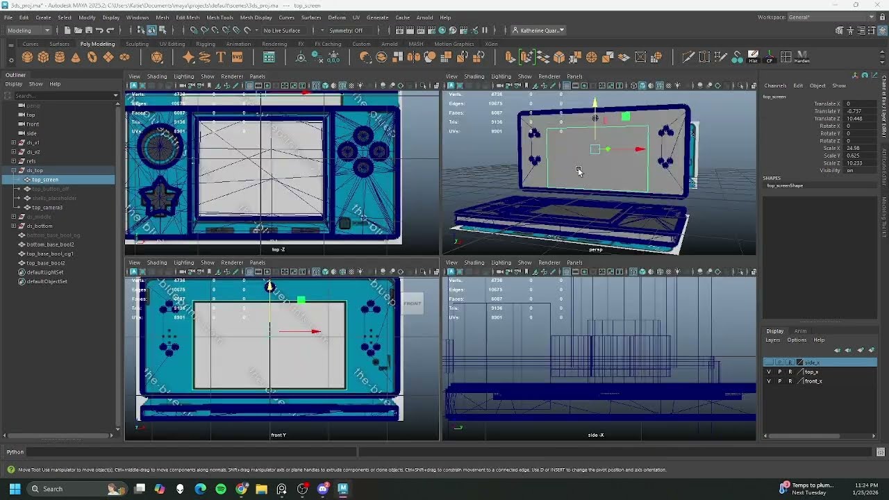 Boolean Workflow High Poly - Screen Capture