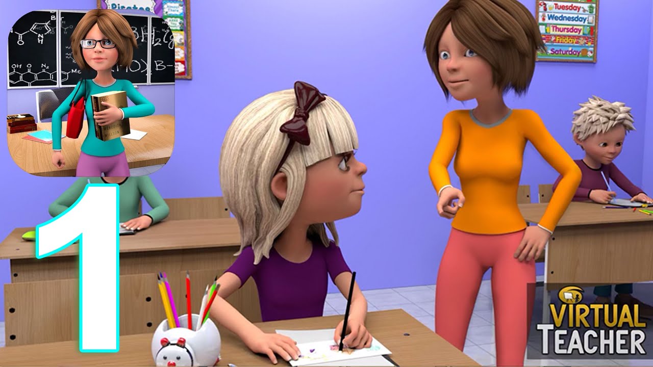 Virtual High School Teacher 3D Gameplay Walkthrough Part 1 (IOS/Android)
