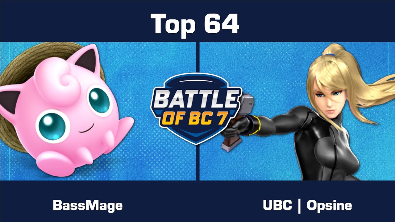 BassMage (Jigglypuff) vs UBC | Opsine (Zero Suit Samus) - Top 64 - Ultimate Singles | BoBC7