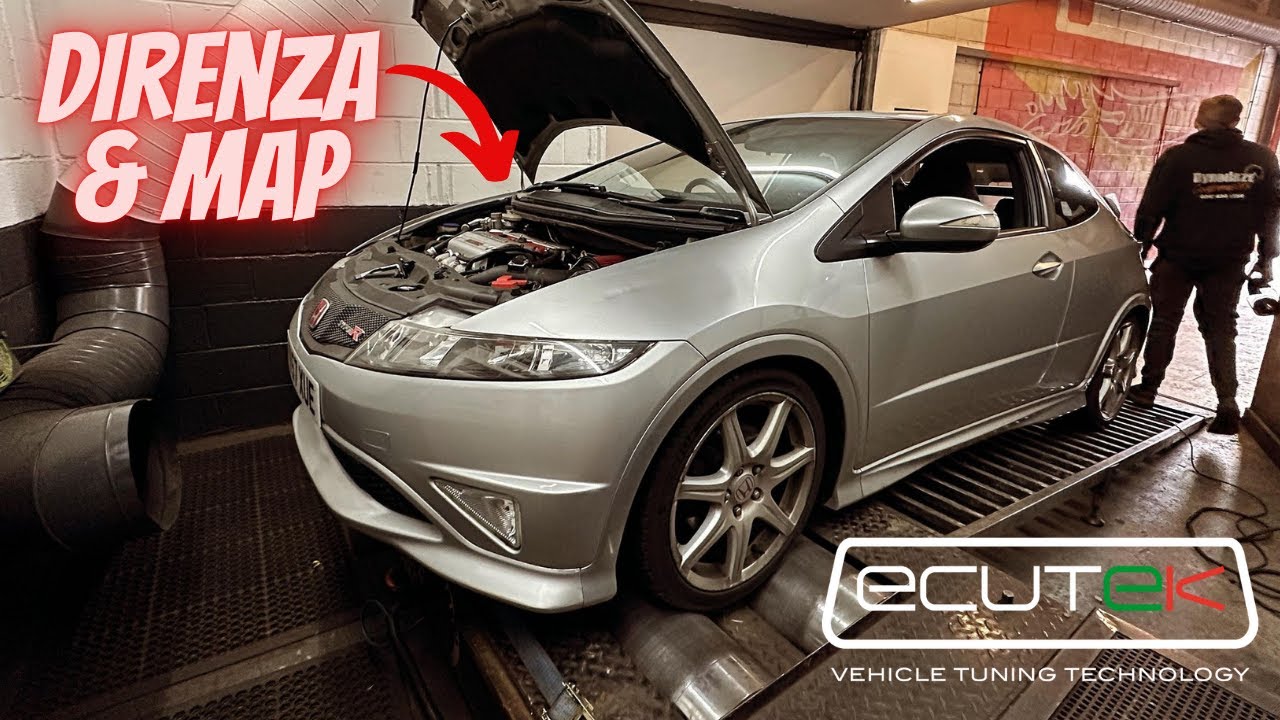 Just the Direnza Induction kit and Ecutek Remap - Honda Civic FN2 TypeR