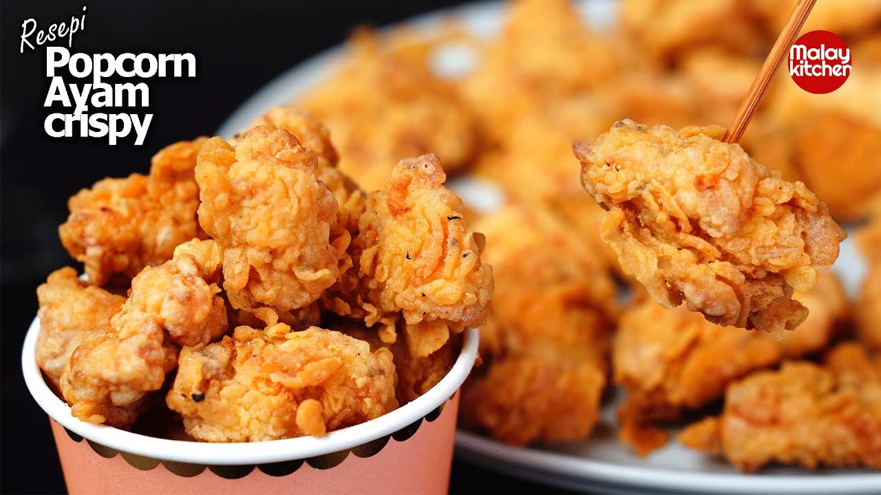 Popcorn ayam kfc crispy sedap dan simple. | crispy chicken popcorn |
