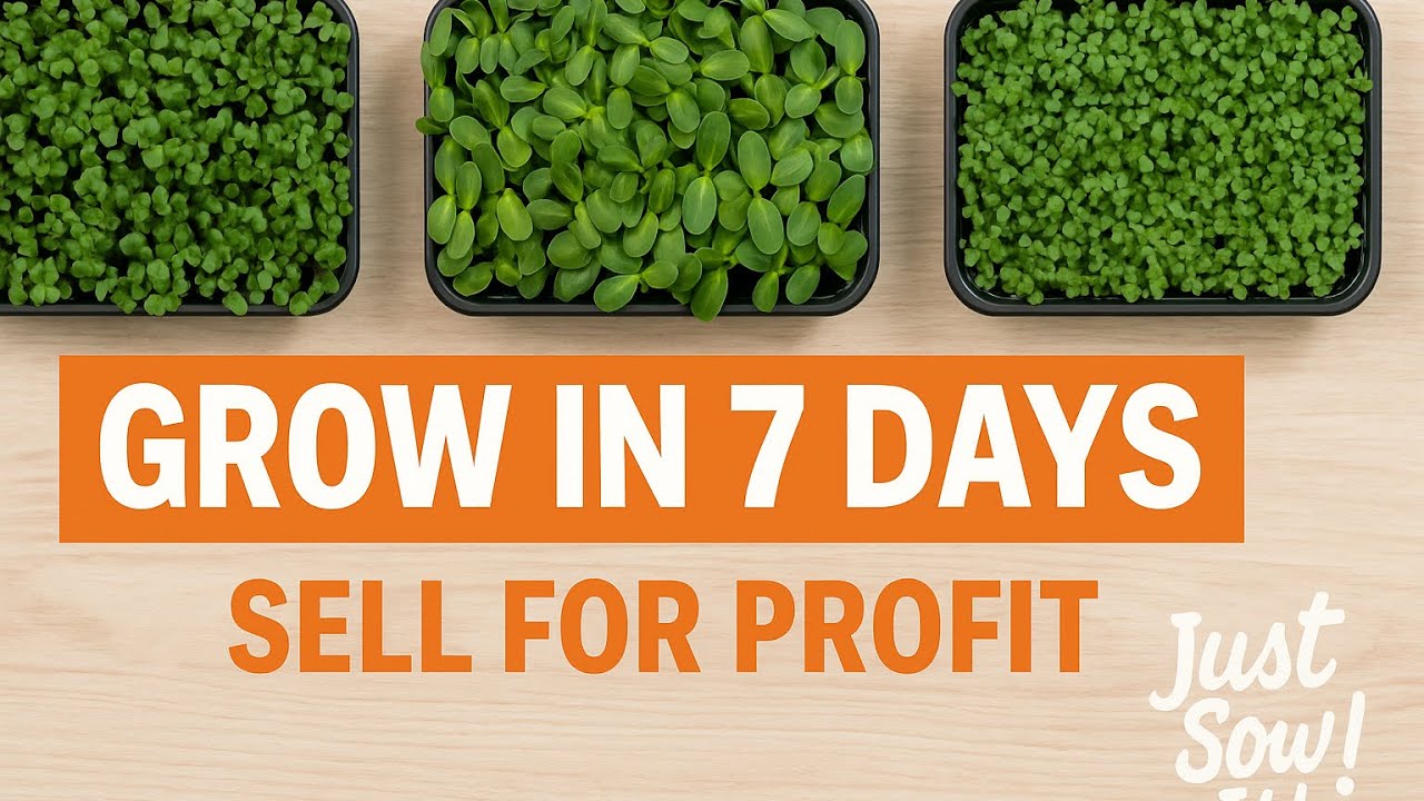 Microgreens 101: How to Grow & Sell Microgreens for Profit🌱