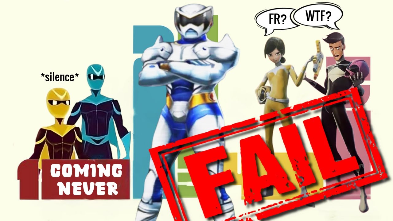 why did the animated Power Rangers fail?
