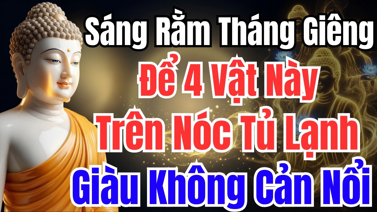 ĐÚNG SÁNG RẰM THÁNG GIÊNG, ĐỂ 4 VẬT TRÊN NÓC TỦ LẠNH, TIỀN VÀO NHƯ NƯỚC | Phật Pháp Diệu Kỳ