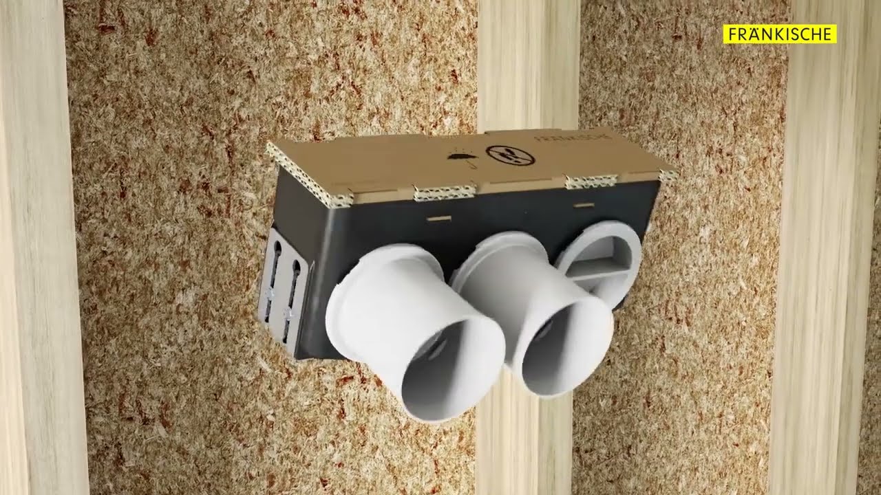 Montaje de la caja de difusor de aire profi air® - FRÄNKISCHE Ibérica