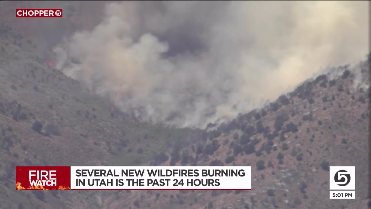 Four new Utah wildfires started within 24 hours of each other