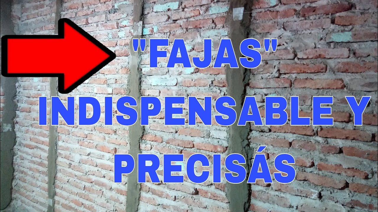 ¿ COMO HACER FAJAS  PARA REVOQUE GRUESO ?- FÁCIL Y PRACTICO .  GUIAS  Y FAJAS  DE NIVELACION