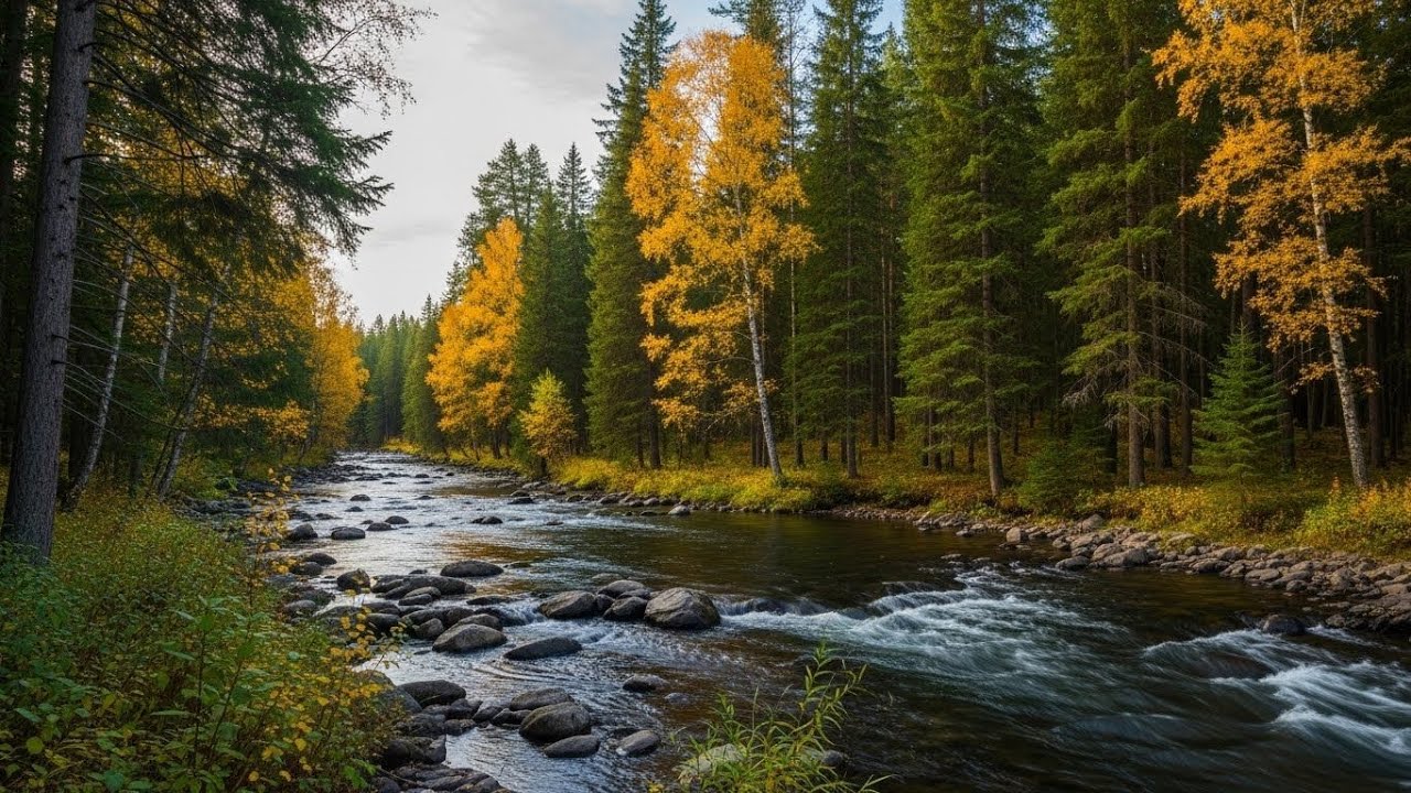 Flowing River Ambience 🌊 Peaceful Sound for Meditation, Focus, and Deep Relaxation #404