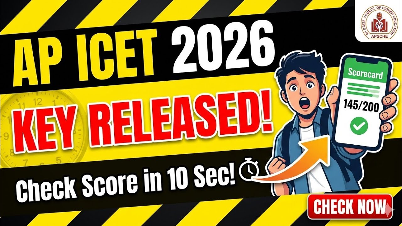 AP ICET 2026 Answer Key Released! 🔥 Check Your Score in Just 10 Seconds!