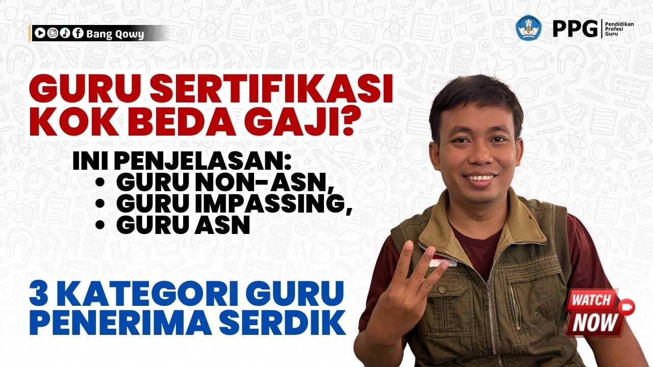 Guru Sertifikasi Wajib Tahu! Ini Perbedaan Gaji Non-ASN, Impassing, dan ASN‼️