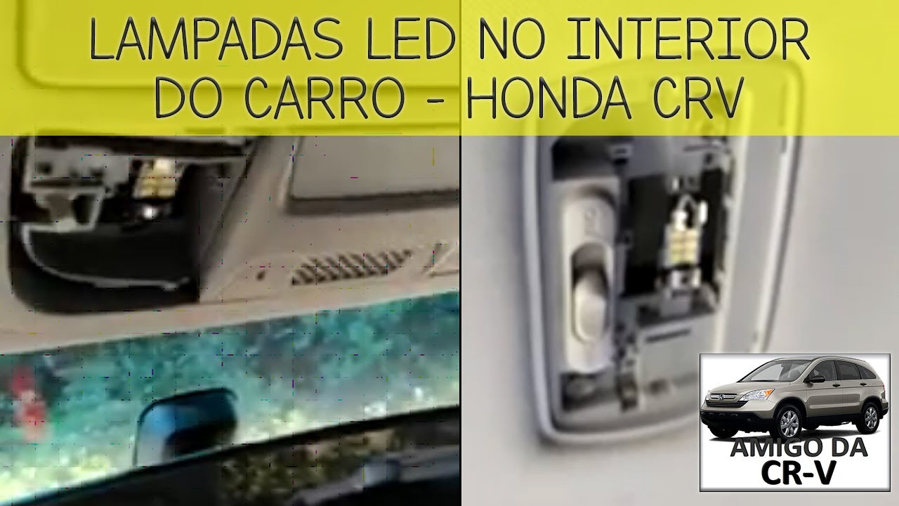 Troca da lâmpada de leitura e do interior da CRV 2008-2011