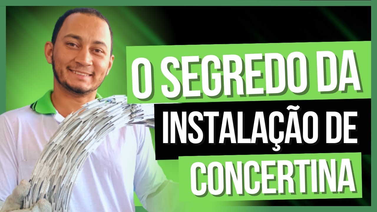 INSTALAÇÃO DE CONCERTINA DUPLA CLIPADA 45CM GUIA COMPLETO