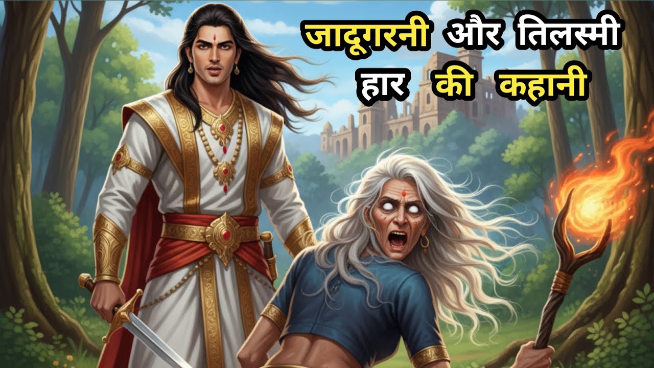 जादूगरनी और तिलस्मी हार की कहानी | राजकुमार और जादूगरनी  की अद्भुत कहानी #kahani #hinditales#viral 