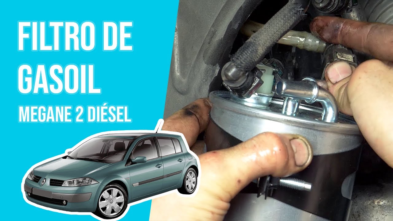 Cómo cambiar el filtro de gasoil MEGANE 2 1.5 dCi ⛽