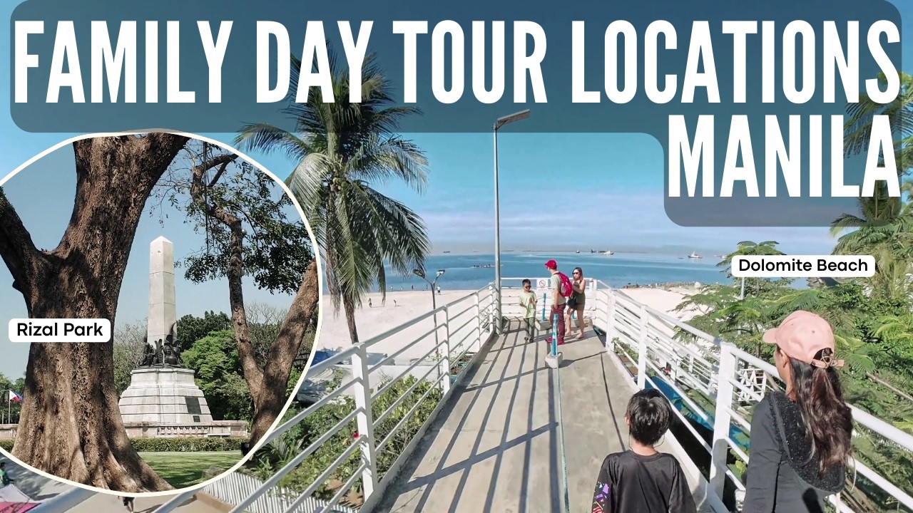 1 Day Manila Tour 🇵🇭 | Manila Cathedral, Dolomite Beach & Rizal Park Picnic 🚗⛪🏞️