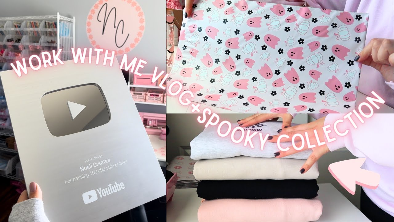 Small Business Vlog | Spooky Collection Launch 👻, New Small Business Custom Packaging, Work With Me