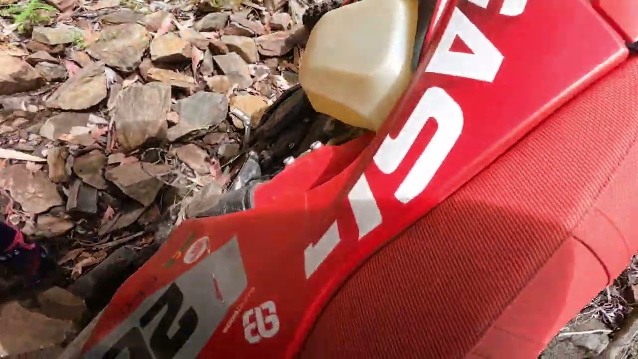 the rocky mile on steroids - steep loose climb - gasgas ec250