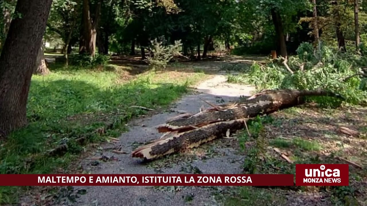 Maltempo e amianto, istituita a Monza la zona rossa