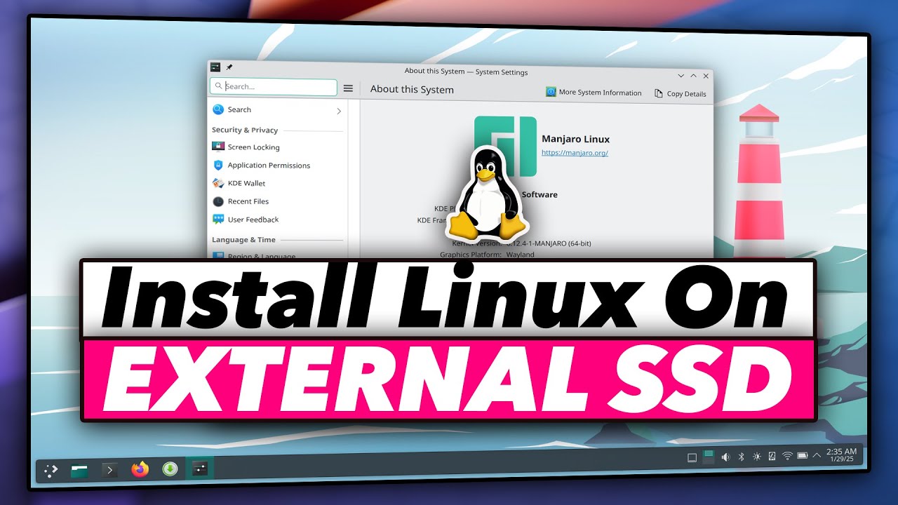 Как легко установить Linux на внешний диск || Запуск Linux с внешнего SSD (2025)