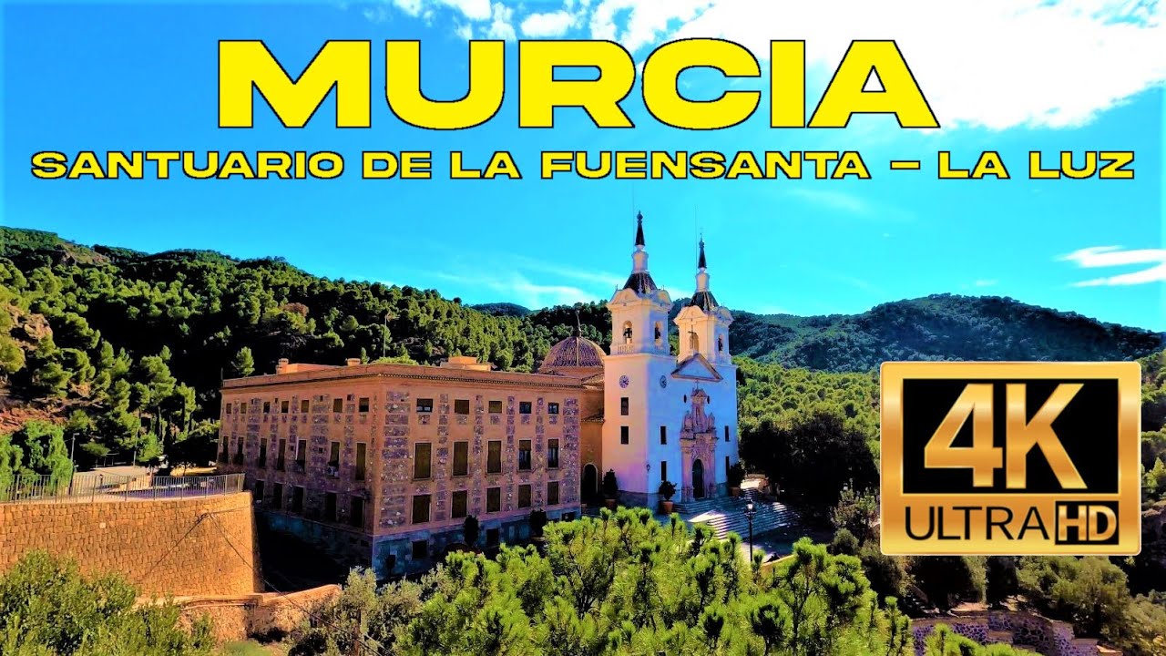 Caminando por Murcia - El Valle - Santuario de la Fuensanta - La Luz (España) [4K UHD Ultra HD]