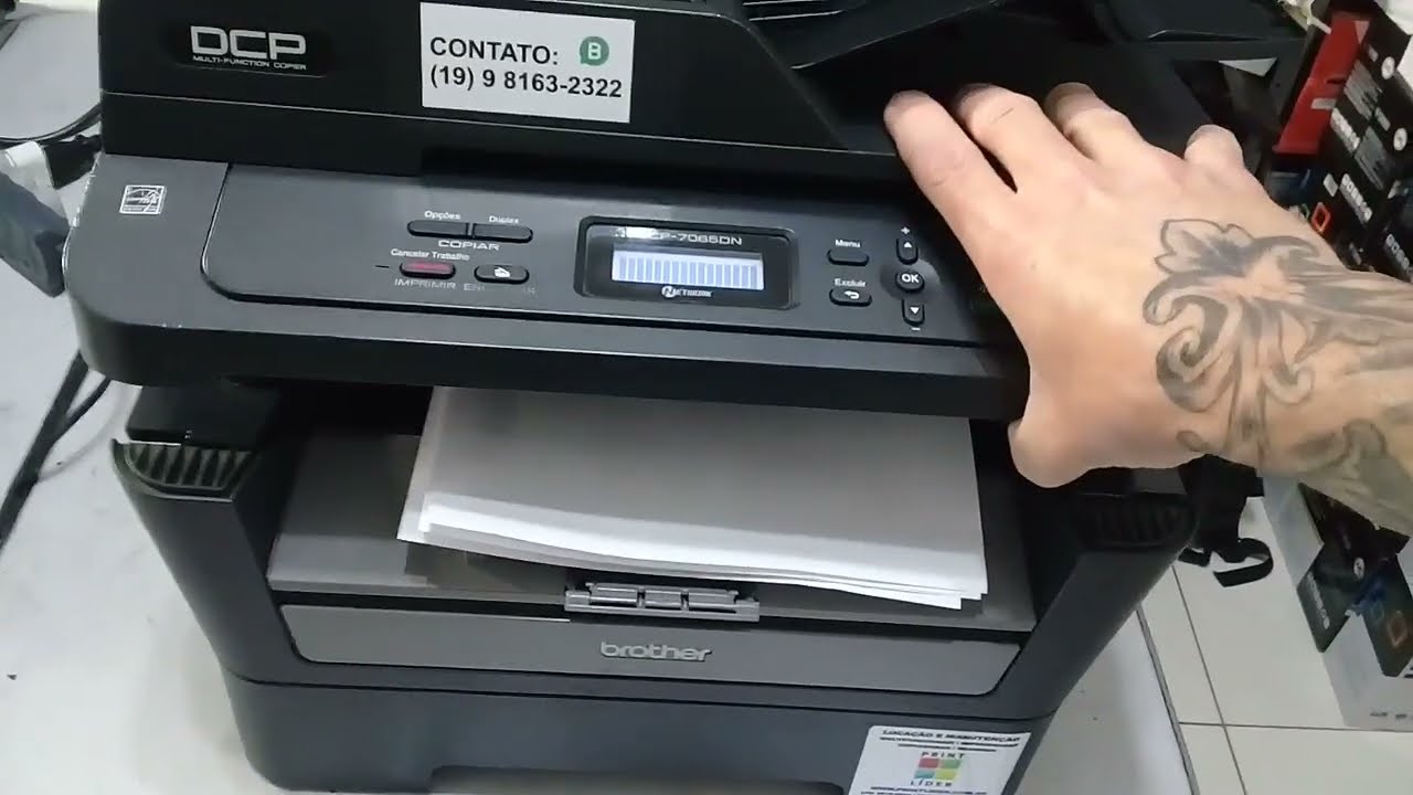 Como tirar xerox cópia na Brother Dcp 7065 7055
