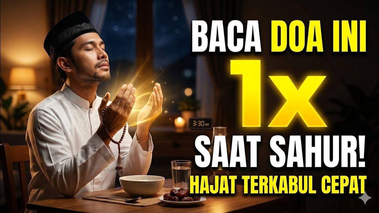 Baca doa ini 1x saat bangun sahur! Doamu Mustajab, Hajat Terkabul Cepat