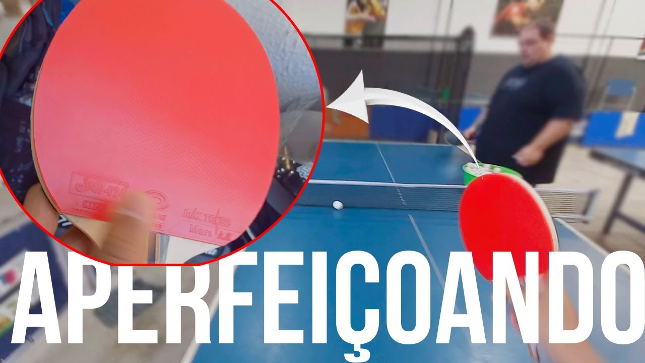 APERFEIÇOANDO A TÉCNICA COM A NOVA RAQUETE DE TÊNIS DE MESA!