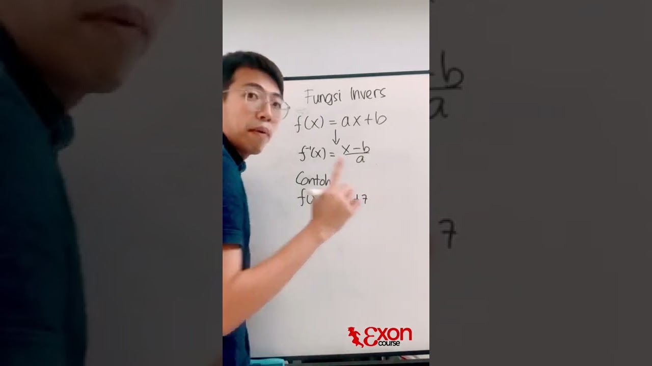 RUMUS CEPAT FUNGSI INVERS f(x) = ax + b (30 detik aja selesai)